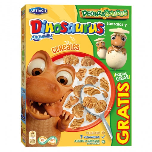 Galletas de cereales a cucharadas con vitaminas Dinosaurus
