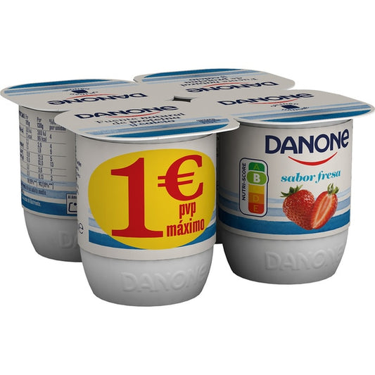 Yogurt Danone sabor fresa