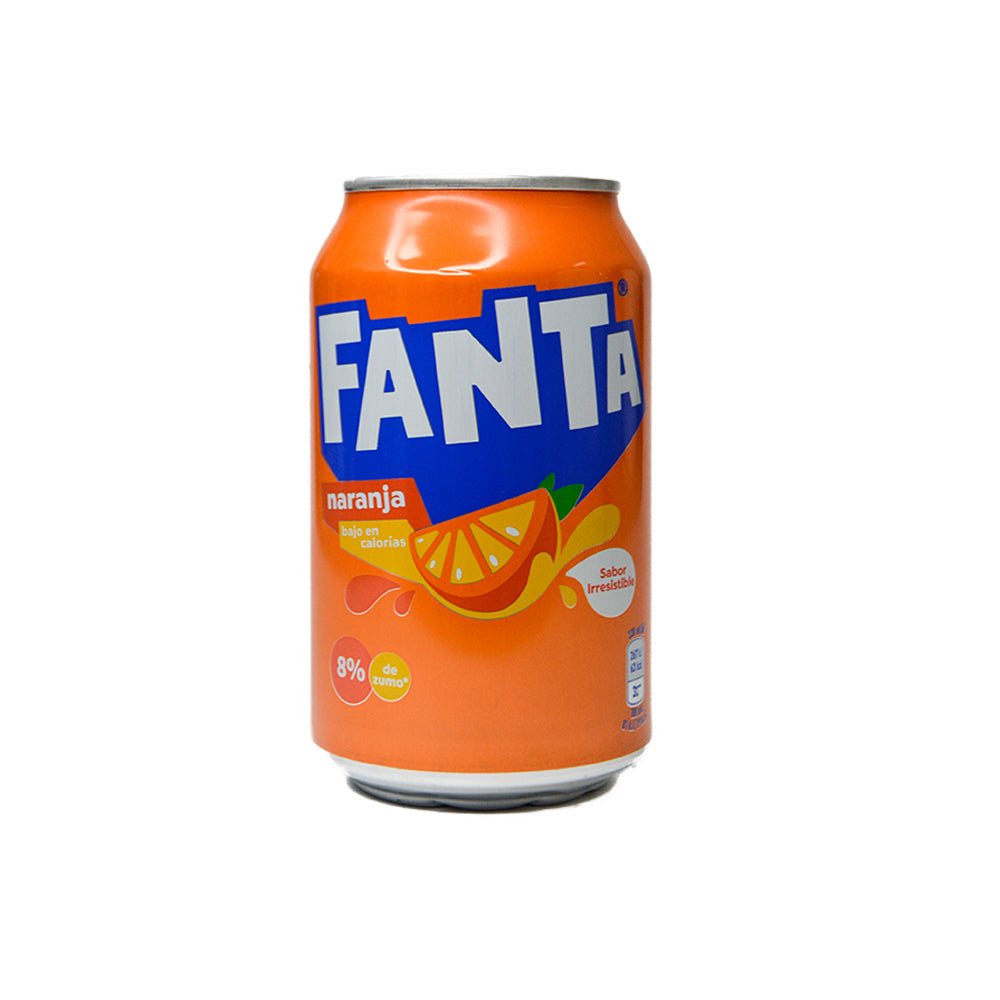 Lata de fanta naranja